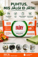 FAIRY Valge seep puhastuslapid – 2 × 100 tk - Image 3