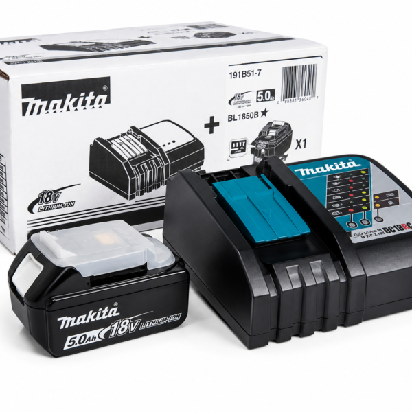 Makita BL1850B 18V 5,0Ah aku ja DC18RC kiirlaadija komplekt