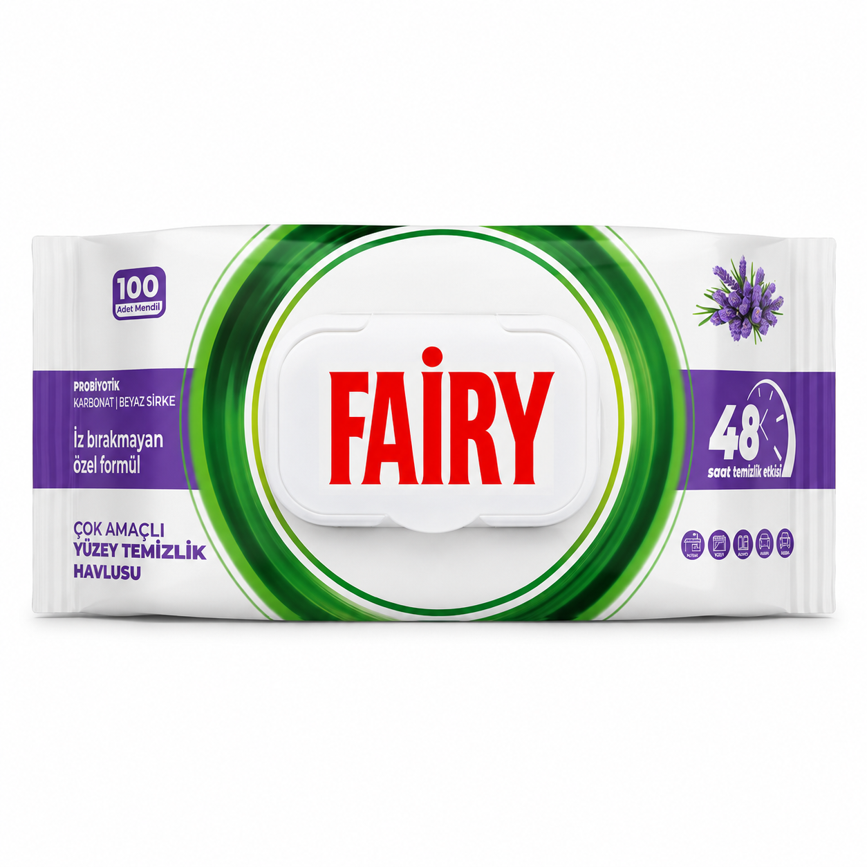 lavendel_2 Fairy Power Wipes lavendlilõhnalised niisked puhastuslapid 100 tk - Image 1