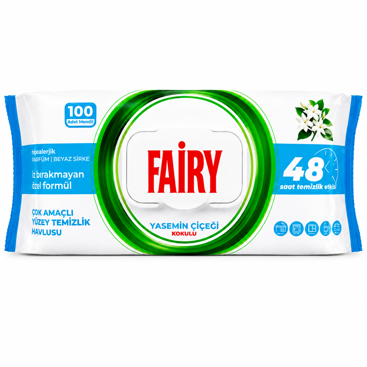 Fairy universaalsed puhastuslapid jasmiinilõhnaga 100 tk