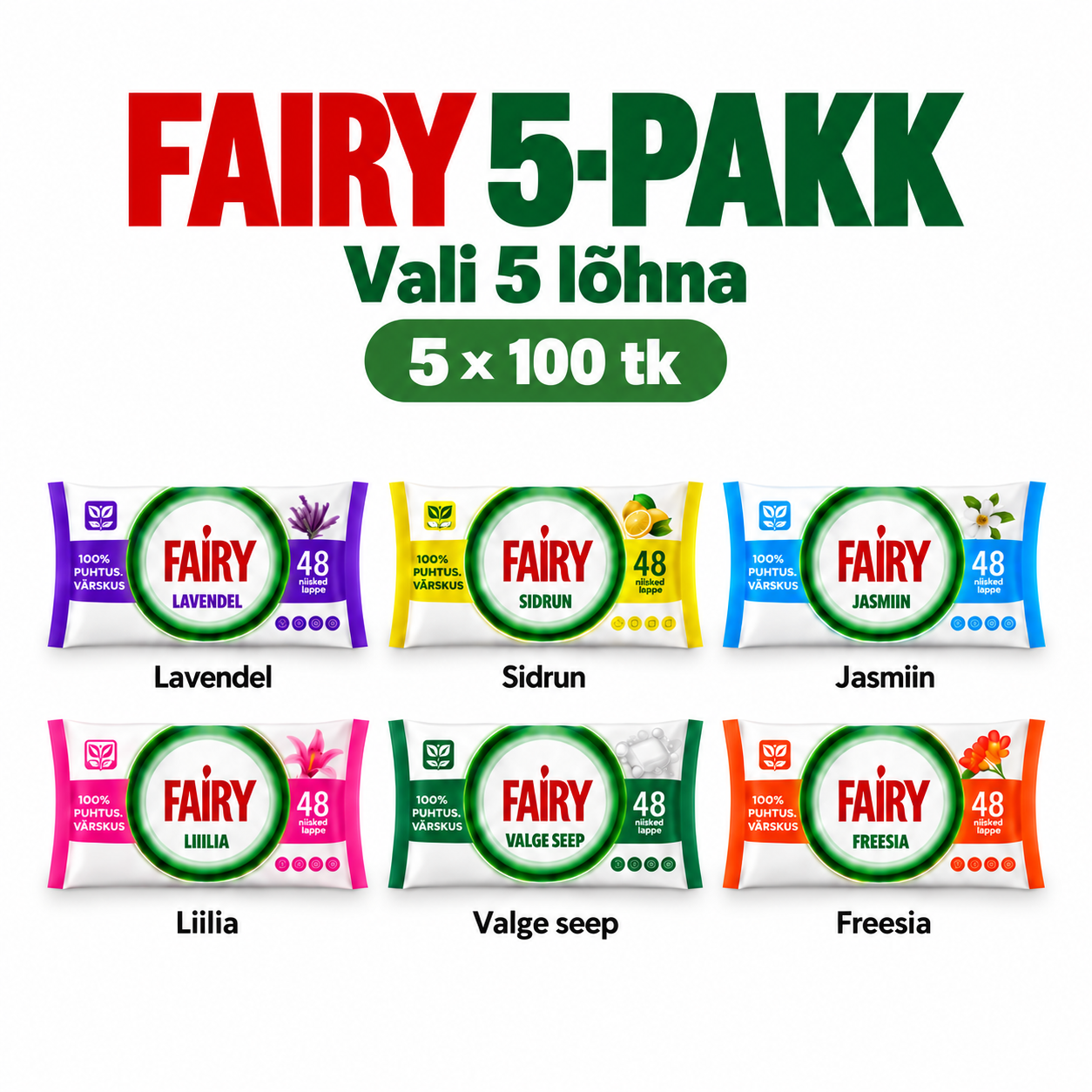 Fairy puhastuslapid Smarttools Fairy puhastuslapid Smarttools